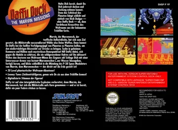 Daffy Duck - The Marvin Missions (Europe) box cover back